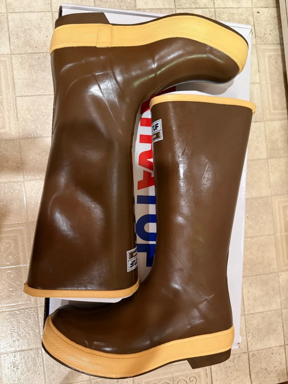XTRATUF Legacy 15” Plain Toe Waterproof Neoprene Fishing Boots Men’s Size 8